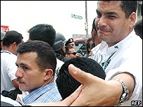 Presidente de Ecuador, Rafael Correa.